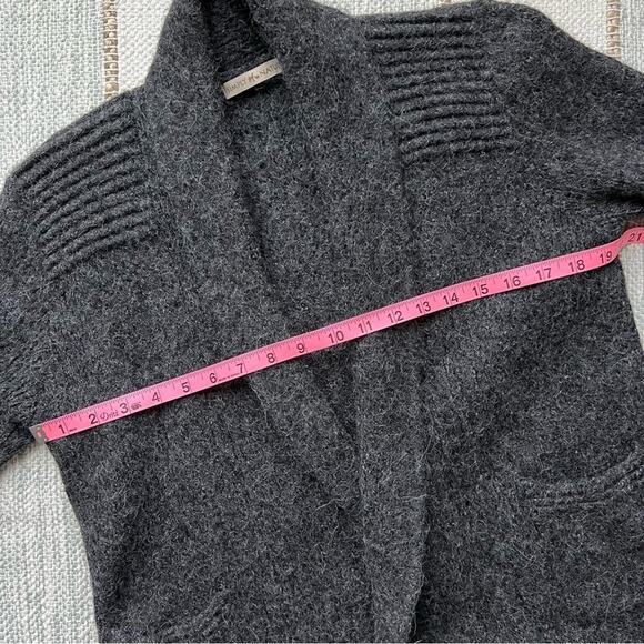 Simply Natural Grey Alpaca Acrylic Open Front Cardigan Sweater Women’s Size S-M - Picture 6 of 9